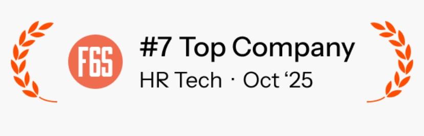 #7 HR Tech company in the world — F6S Ranking (October 2025)